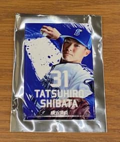 ベイスターズ　ブラインドスクエア缶バッジ　柴田　#31のサムネイル
