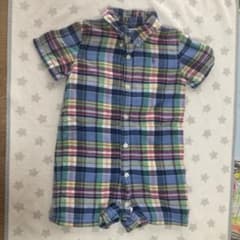 Ralph Lauren チェック柄ロンパース 半袖のサムネイル