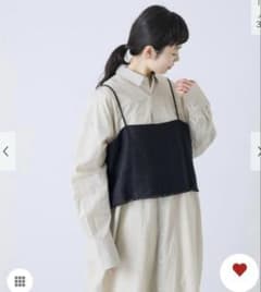 かぐれ 新品タグ付き セミウェットリネンキャミソール アーバン