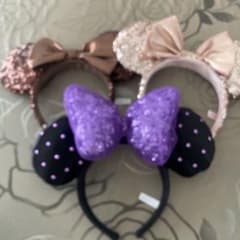 Disney Minnie Mouse Ear Headband Purpleのサムネイル