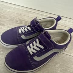 Vans 紫 パープル　スニーカー キッズサイズのサムネイル