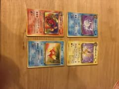 ポケモンカード 旧裏面 わるいリザード わるいシャワーズ他 4枚セット