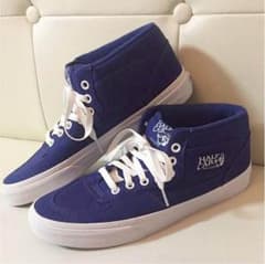 新品 スニーカー VANS 青 早い者勝ち‼︎ 海外限定モデル HALF CABのサムネイル