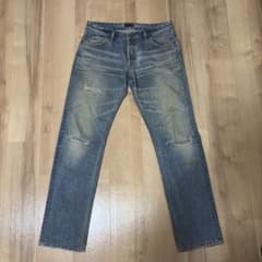 ダメージ加工 デニムパンツ ストレート 平成 y2kのサムネイル