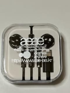 aeae 有線イヤホン USB Type-C 黒 星柄のサムネイル