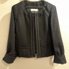 Krone ノーカラージャケット ブラック 11ARのサムネイル