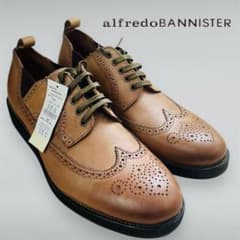 新品未使用 アルフレッドバニスター サイドゴア ウィングチップ 43 27cm 新品未使用 アルフレッドバニスター サイドゴア ウィングチップ