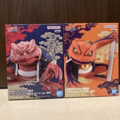 NARUTO−ナルト−疾風伝 ソフビフィギュア2点まとめ売り ガマブン太