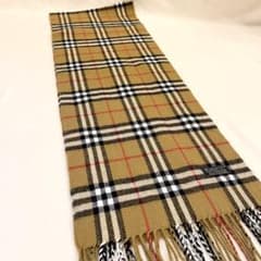 Burberrys バーバリー ノバチェックマフラー 英国製 ラムウール100