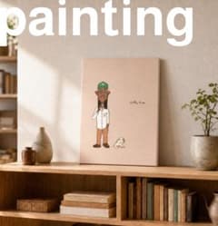 イラスト アート キャンバス インテリア　絵画 現代アート 一点もの 北欧風のサムネイル