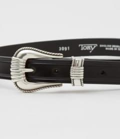 TORY LEATHER WESTERN BELT 新品 USA製 本革 32 - メルカリ