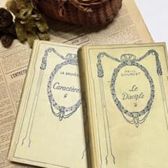 フランス　アンティーク ネルソン 2冊セット ゴールド 洋書古書①のサムネイル
