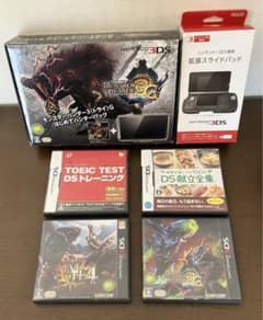 NINTENDO 3DS本体/モンハン3Gとその他2本 / 拡張スライドパッド