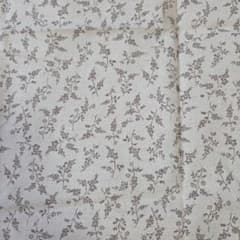 ナチュラルリーフ柄　綿麻生地　小柄すのサムネイル