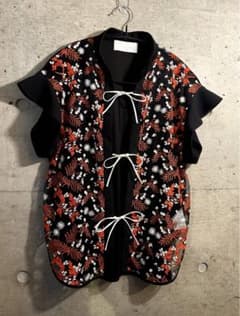 mame kuroguchi マメクログチ レースフレンチスリーブ ブラウス - メルカリ