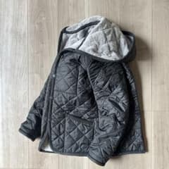 新品同様✨　ラベンハム　lavenham キルティング　ジャケット　グレー　38 美品＊LAVENHAM ラベンハム 38 グレー 裏ボア キルティングジャケット