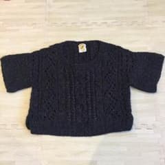 最終セール！お値下げ Ray BEAMS チャコールグレーニットのサムネイル