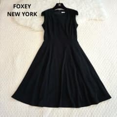 美品♡フォクシーニューヨーク　ドレスローレル　ブラック　22年製　size40 美品♡フォクシーニューヨーク ドレスローレル ブラック 22年製 size40
