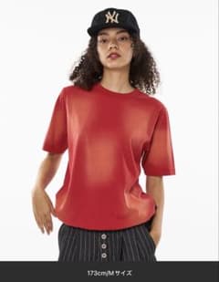 メンズ クルーネック Tシャツ レッド Mのサムネイル