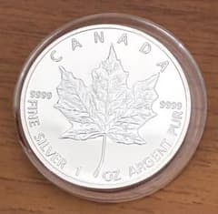 カナダ メイプルリーフ 純銀 1oz 2013年 保証書・カプセル付き] 2013年 (新品) カナダ「メイプルリーフ 25年