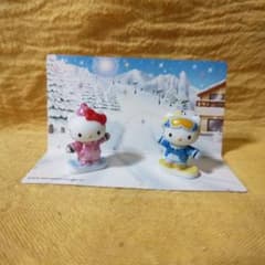 ハローキティ Senshukai Ceramic Figure Snowboard