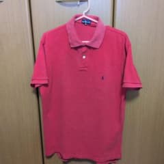 90s Ralph Lauren 赤 ポロシャツ Mのサムネイル