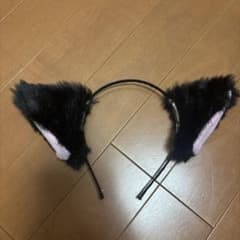 猫耳 カチューシャ ブラック コスプレのサムネイル