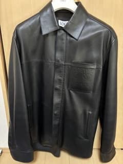 週末セール　ロエベ　レザーシャツジャケット