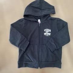 PIZZA OF DEATH キッズ パーカー ブラックのサムネイル