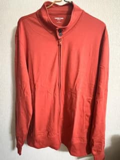 Lands' End Super-T 綿カーディガン　 オレンジ Lサイズのサムネイル