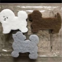 犬型 キッチンスポンジ3コセットのサムネイル