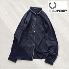 フレッドペリー FREDPERRY ロングポロシャツ 長袖ポロシャツ 胸ロゴ