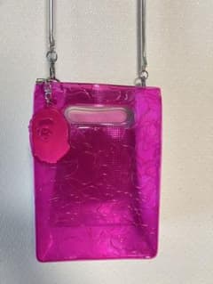 A BATHING APE A5 NANAコラボ ショルダーバッグ ピンク - メルカリ