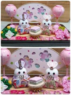♥No.3♡ひな祭り飾り*桜*♡ケース無し、敷物ありタイプ*♥ - メルカリ