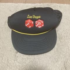 k*e様 Las Vegas 刺繍 キャップ 大人用 黒のサムネイル