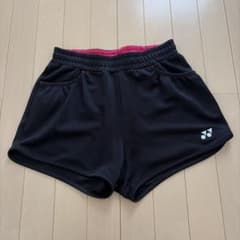 【YONEX】ヨネックス レディース ショートパンツ　ブラック×ピンク JP Mのサムネイル