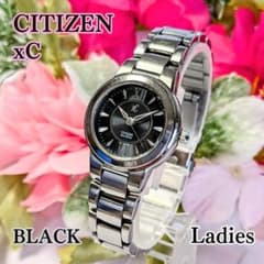 양품 CITIZEN 시티즌 여성 시계 xC 크로스 씨 블랙 상자 포함