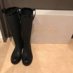 ジミーチュウ★レインブーツ　黒　マット加工のサムネイル