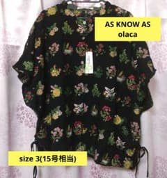 AS KNOW AS olaca 植物図鑑のセカイ刺繍シャツ AS KNOW AS olaca 植物図鑑のセカイ刺繍シャツ - メルカリ