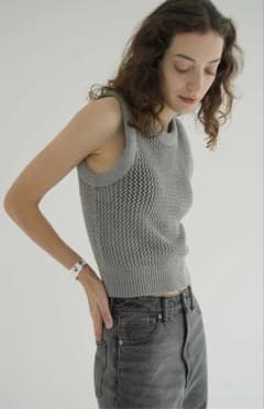 CLANE 3D rib mesh knit tops - メルカリ