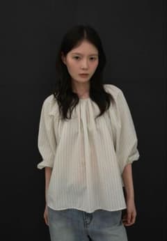 SALE【新品】OHOTORO Lowe Stripe Blouse ブラウス - メルカリ