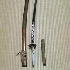模造刀！やや年代物！大刀！破損有！ジャンク品！のサムネイル