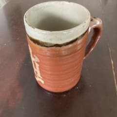 陶器 マグカップ 筆文字入り 益子焼　1/10の大特売です。 陶器 マグカップ 筆文字入り 益子焼 1/10の大特売です。 - メルカリ