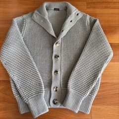 美品】Cruciani クルチアーニ グレー ローゲージ ニット メンズL