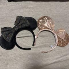 ディズニー ミニー カチューシャ 2個セット キラキラ スパンコールのサムネイル