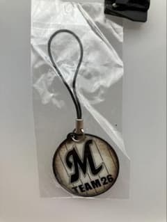 千葉ロッテマリーンズ 非売品TEAM26 ストラップ チャームキーホルダー未開封のサムネイル