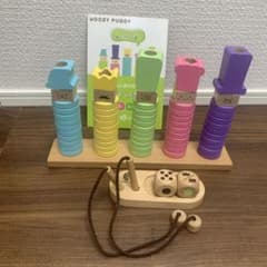 WOODY PUDDY 知育玩具 リングテン　カラフル積み木のサムネイル