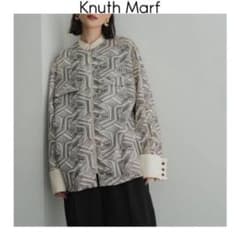 Knuth Marf スタンドカラーパターンシャツ - メルカリ