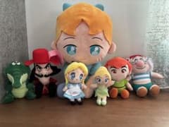 ピーターパン ぬいぐるみ まとめ売り ティンカーベル、ウェンディ、フック船長ほかのサムネイル
