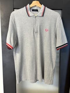 Fred Perry ポロシャツ 英国製 グレー 40 - メルカリ